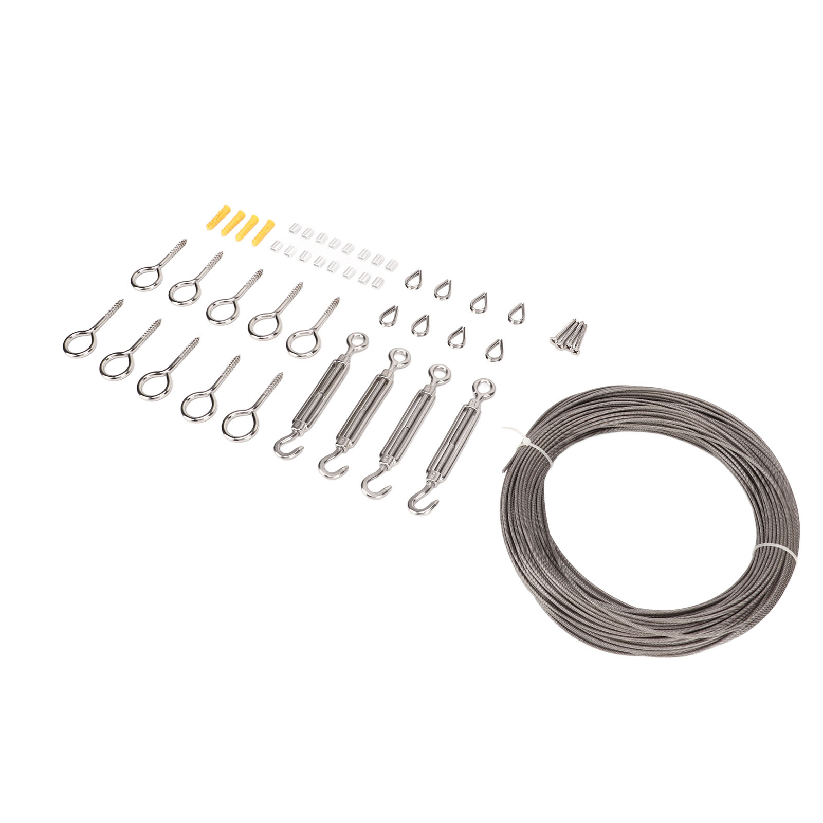 Wire Rope Hanging Kit, Corrosion Resistance Stainless Steel Wire Rope
