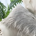 thumbnail image 6 of Home Soft Things Karenne FauxFur Throw Pillow Covers (Set of 2), NO INSERT Grey 14" x 26", 6 of 7