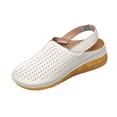 thumbnail image 3 of Rvasteizo Women Elegant Shoes Thick Sole Wedge Hollow Out Breathable Layout for Summer Daily Wear, 3 of 5