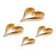 thumbnail image 5 of 4 Piezas Decoración Colgante de de Metal para Decoración de Día de San Valentín, Navidad 4 dorado Macarena Colgante colgante de corazón de amor, 5 of 8