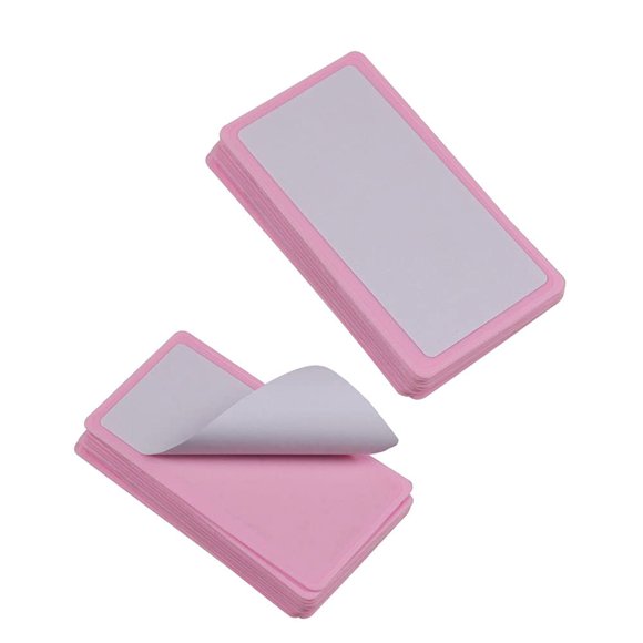 BeautyLeader 15 Uds 12X6cm Nail Art estampado suave protector Color rosa estampador Rectangel soporte para sello