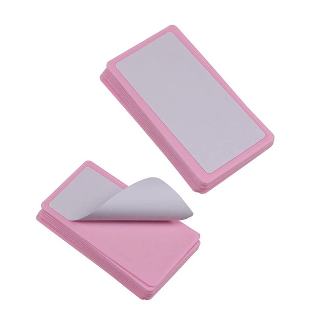 BeautyLeader 15 Uds 12X6cm Nail Art estampado suave protector Color rosa estampador Rectangel soporte para sello
