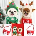 thumbnail image 1 of Cheers.US Christmas Dog Bandanas Pet Bandanas Snowman Snowflake Pet Kerchief Triangle Dog Scarf Adjustable Washable Dog Bib for Christmas Pets Dogs Cats Costume Supply, 1 of 7