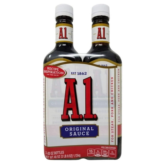 A1 Original Sauce for Steak, Pork & Chicken, 20 oz x 2 Bottles