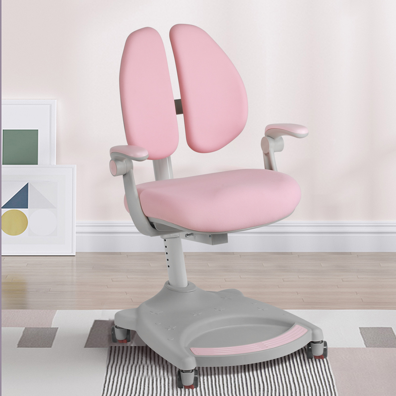 QIILU Kids Study Chair Adjustable Height Ergonomic Child Learning