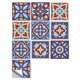 thumbnail image 1 of Moyic Azulejo de pared Vinilo Flor Etiqueta de la pared Mural Azulejo Calcomanía Impermeable Autoadhesivo Azulejo, MZ-2-111, Mediano Decoración del hogar Nº 148 NO40 Moyic HA002473-148, 1 of 1