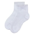 thumbnail image 5 of MeMoi Girls Bow-Trimmed Mercerized Cotton Rich Ankle Sock - Girls - Female, 2, White, 5 of 6