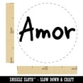 thumbnail image 2 of Amor Love Spanish Self-Inking Rubber Stamp Ink Stamper - Red Ink - Medium 1 Inch, 2 of 7