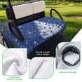 thumbnail image 5 of Golf Cart Seat Covers for 2 Seater,Navy Blue Christmas Tree Microfiber Cart Seat Towel Blanket,Balls Snowflake Xmas Tree Absorbent Breathable Non Slip Bench Seats Protector for Golf Course 51"x31", 5 of 9