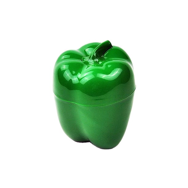 Bearachild Cuenco de conservación de repuesto con forma de vegetal, refrigerador de cocina para el hogar, almacenamiento de alimentos, carne, cuencos Cocina y Comedor Pimiento verde Bearachild HA083744-03