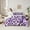 Purple, variant on jejeloiu Red Leopard Pattern 7-Piece Bedding Comforter Set,Cartoon Bowknot Ribbon King Bedding Sets For Cheetah Lover Reversible
