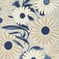 thumbnail image 5 of 4' X 6' Blue And Grey Floral Stain Resistant Non Skid Area Rug, 5 of 7