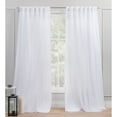 thumbnail image 2 of Exclusive Home Catarina Layered Solid Room Darkening Blackout and Sheer Hidden Tab/Rod Pocket Top Curtain Panel Pair, 52"x96", Winter, Set of 2, 2 of 8