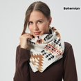 thumbnail image 2 of Women's Bohemian West Vintage Winter Scarf - Warm Button-Down Collar Scarf, Available in Various Colors, 2 of 13