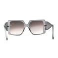 thumbnail image 4 of Womens Chic Squared Butterfly Thick Temple Oversize Sunglasses Slate Smoke Mirror, 4 of 4