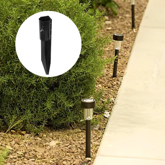 SHOWERORO 4Ud Estacas Reemplazo Para Luces De Uso Exterior Y Jardín Color Negro