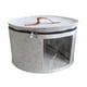 thumbnail image 2 of Caja de almacenamiento para sombreros, contenedor para armario, estuche portátil, organizador de sombreros de redonda para viajes, juguetes, ropa Gris claro, 2 of 8