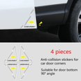 thumbnail image 1 of 4 Piezas Pegatinas Anticolisión Para Puertas Esquinas Antiarañazos Para Puerta De Coche Esquina Guardias Universal Tiras De Automóviles, 1 of 4