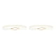 thumbnail image 2 of Cinturones de accesorios de moda Qarigey 2piezas Marrón claro Blanco, 2 of 6