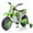 Green, variant on FINITO 12V Kids Ride on Motorcycle 4 Wheels Battery Powered Car Toy with 2 Training Wheels Music Player Electric Motorbike Gift for Boys Girls Age 3+, Green