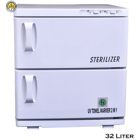 Double Hot Towel - DevLon NorthWest Double Door Hot Towel Warmer Cabinet UV Sterilizer 35 Liter Spa Cabinet