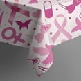 thumbnail image 5 of Pink Breast Cancer and Love Square Tablecloth,Waterproof Square Table Cover,Wipeable Spillproof Washable Table Cover for Home Kitchen Party Decor 52"x52"(132x132cm), 5 of 6