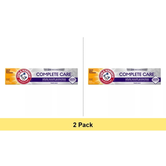 Arm & Hammer Complete Care Fluoride Anticavity Toothpaste Fresh Mint, 6 oz - 2 Pack