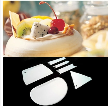 

Shiusina 6Pcs Eco-friendly Plastic Cake Cream Smoothing Scraper DIY Baking Scraper