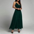 thumbnail image 1 of WILLBEST Robes d'Été Vertes pour Femmes Bretelles Spaghetti Robes de Soirée Longues, 1 of 4