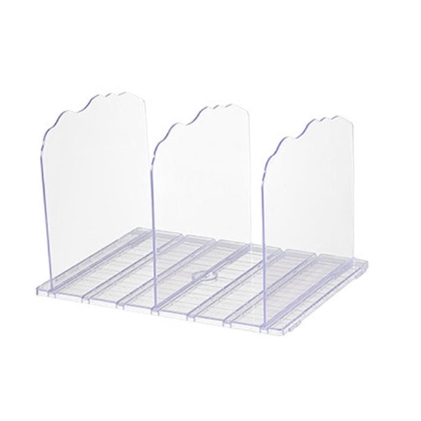 Separador de estantes para dormitorios, salas de manualidades, armarios del hogar, separadores de estantes, divisores 3 filas y claro