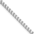 thumbnail image 3 of 14K Solid White Gold 3mm Franco Link Chain Necklace, 3 of 4