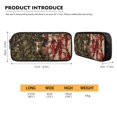 thumbnail image 5 of ZUXONGSY Vintage Moose American Flag Print School Backpack Set for Boys Girls 4 Pack Lightweight Bookbag Travel Daypack with Lunch Bag Pencil Case and Water Bottle Holder for Kids Teens, 5 of 6