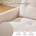 thumbnail image 6 of 360° Swivel Accent Chair, Oversized Arm Chair with 30-inch Wide Seat and Double-Layer Cushion, Comfy Chenille Single Sofa Chair with Side Pocket for Living Room, Beige, 6 of 7