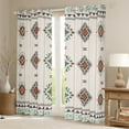 thumbnail image 2 of Manfei Tribal Aztec Curtains Pack of 2 (42x84 Each) for Teens Boys Girls,Bohemian Flower Curtains Blackout,Boho Theme Bedroom Curtains,Super Cozy Room Decor, 2 of 6