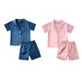 thumbnail image 1 of Ensemble de Pyjama 2 Pcs Été Unisexe pour Bébé Garçons Filles Enfants, 1 of 5