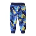thumbnail image 3 of Zhuashum Baseball Pants Youth Boys 1-2 Years Elastic Waist Slim Leg Pajams Pants Cartoon Dinosaur Prints Sport Trousers Cute Playsuit Blue, 3 of 6