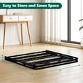 thumbnail image 4 of WLLJOY Twin Bed Frame Folding Metal Platform Bed Frame with Heavy Duty and Strong Bearing Capacity, 14 Inches High, Black, 4 of 9