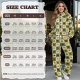 thumbnail image 5 of Renewold St. Patrick's Day Sweatsuits for Women Set Sweatshirts and Wide Leg Pants Tracksuit 2 Piece Outfits Womens Holiday Outfits Jogging Suit, Green Four Leaf Clover Checkered Pattern, L, 5 of 7