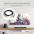 thumbnail image 3 of 3.5mm RCA Male to Male Adapter Cable Double Shielding 26AWG Copper Wire Anti-interference Audio Extension Home Theater Power Amplifier Extender, 3 of 6