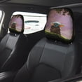 thumbnail image 2 of Bebé Yoda Funda Protectora Universal para Reposacabezas de Coche, Funda Elástica para Reposacabezas de Asiento de Auto, Funda de Tela Antipolvo, Accesorios de Interior 2 Piezas, 2 of 6