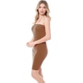 thumbnail image 4 of MixMatchy Women's Strapless Bodycon Sexy Cotton Fitted Mini Dress (Made in USA), 4 of 6