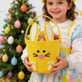 thumbnail image 5 of Msgweeeg Personalized Easter Basket Easter Stuffers Easter Decorations Non Woven Bunny Candy Bucket Egg Hunts Tote Bag Storage Basket and Gift Basket, 5 of 7
