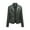 Green, variant on Women's PU Leather Motorcycle Jacket Slim Fit Coat Short Biker Jacket