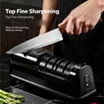 thumbnail image 5 of Multifunctional Fully Automatic Rechargeable Mini Knife Sharpener, Labor Saving Portable Blade Grinding Tool for Household Kitchen Knives, Scissors and Daily Cutting Tool Maintenance, 5 of 7