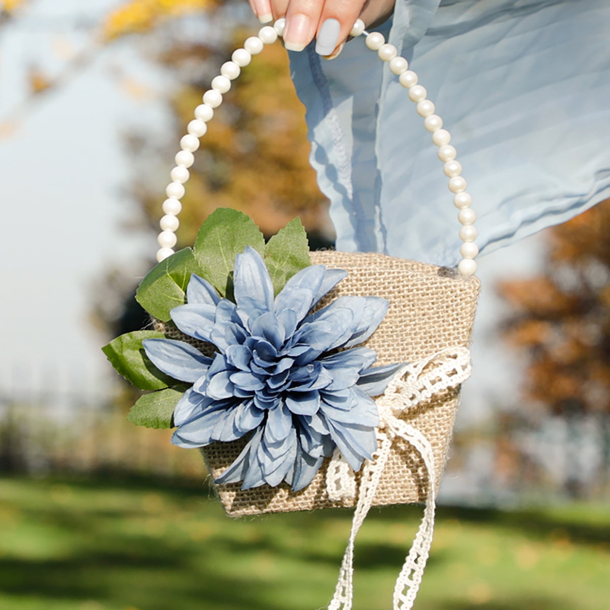 How To Make A Burlap Flower Girl Basket Best Flower Site