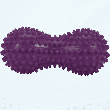 Spiky Massage Ball Peanut Massager Ball Fitness Exercise Mobility Peanut Ball Pain Muscle Steess Foot Myofascial Relief for Plantar Fasciitis Heel Foot Arch Pain (perple)