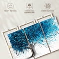 thumbnail image 6 of Elephant Stock Wild Ocean Tree Wall Art - Horizontal Multi Panel Canvas - Living Room Wall Decor - Floral And Botanical Multi Panel - Blue And White Decor By Ashvin Harrison - 50" x 32", 6 of 8