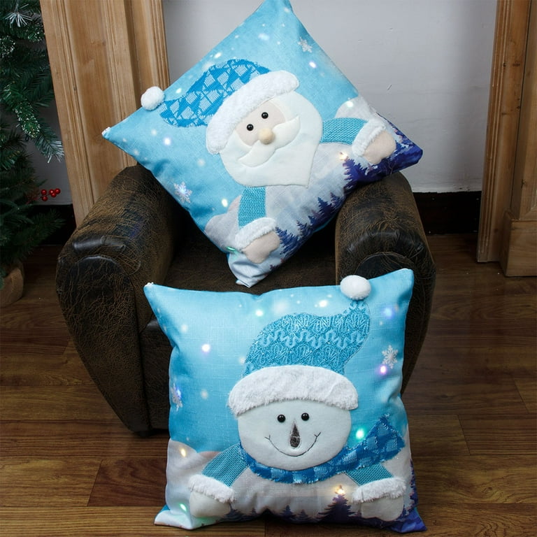 Christmas pillows that light up best sale