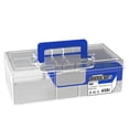 thumbnail image 1 of Caja de aparejos de doble capa Señuelos de pesca Cebos Ganchos Almacenamiento de accesorios, 1 of 8