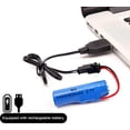 thumbnail image 4 of Coche de control remoto para niños rápido escala 1/18 recargable RC vehículos coches juguetes regalos de Navidad para niños de alta velocidad con faros (negro azul), 4 of 5
